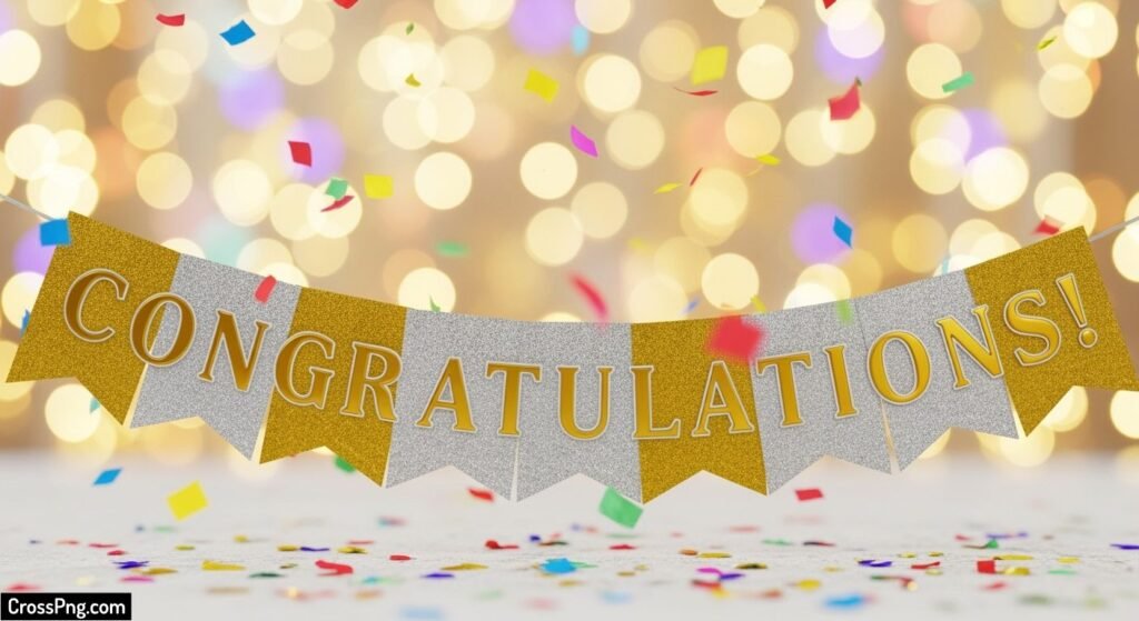 Congratulations banner background image