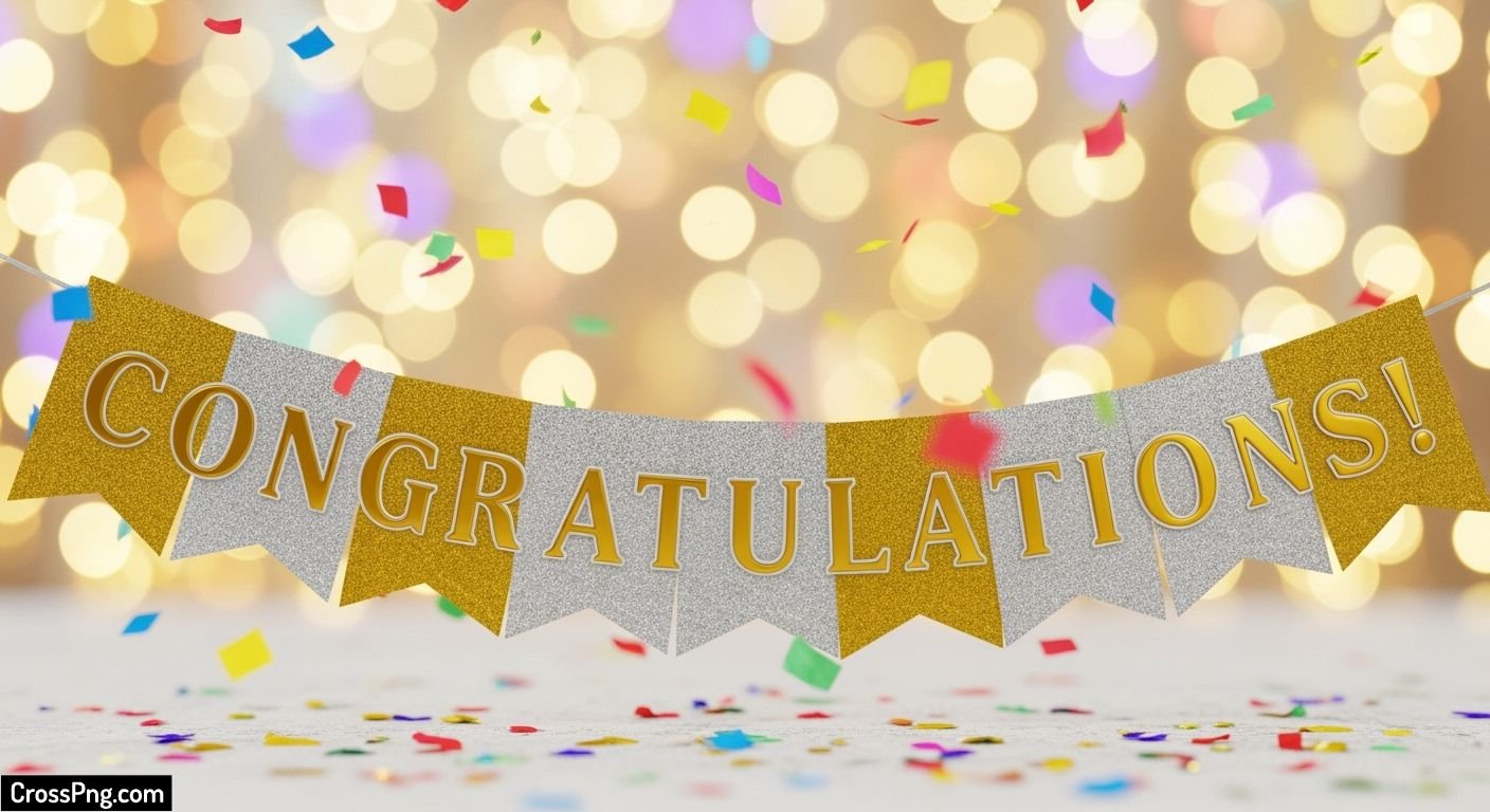 Congratulations banner background image