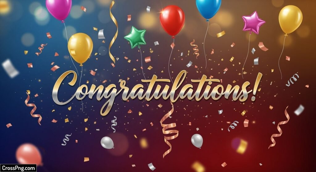 Congratulations poster background image