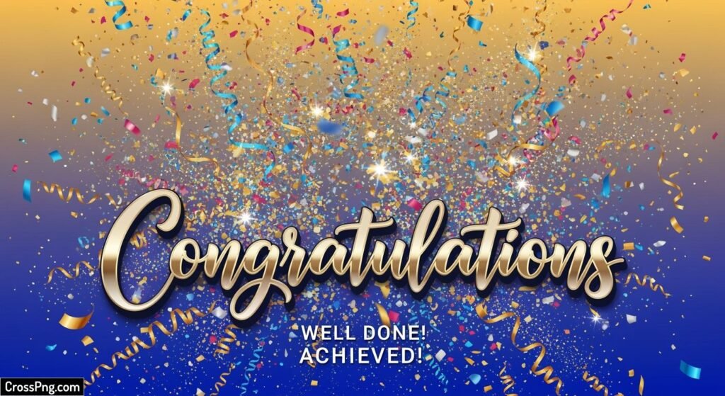 Congratulations poster background image
