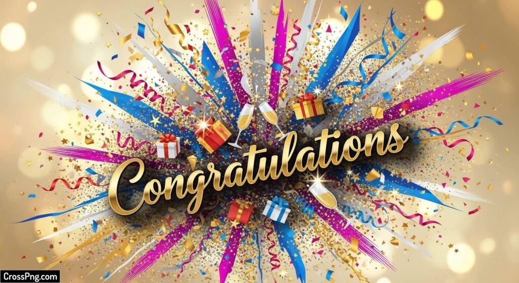 Congratulations poster background image 2