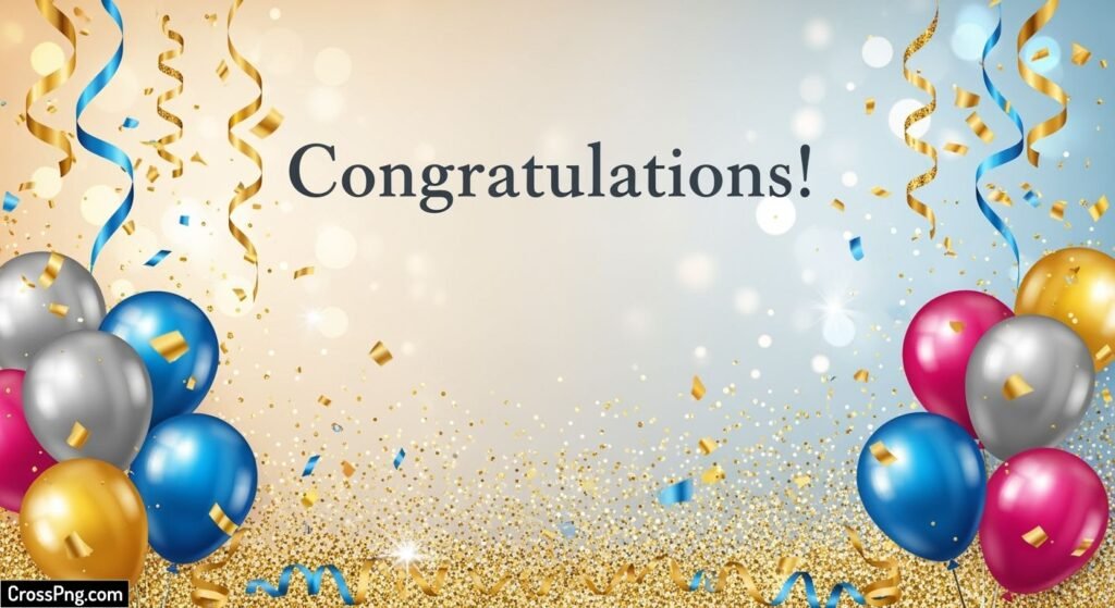 Congratulations poster background image 4