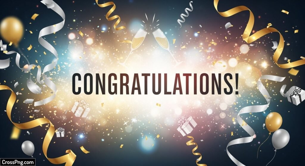 Congratulations poster background image 6