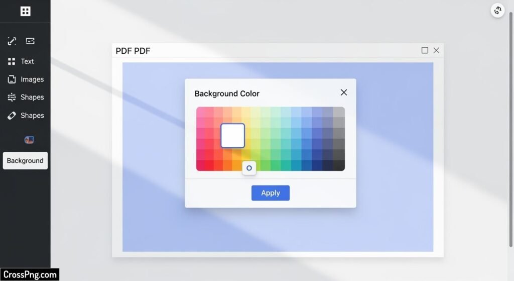 Convert pdf background to white online image