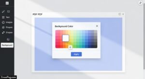 Convert pdf background to white online image