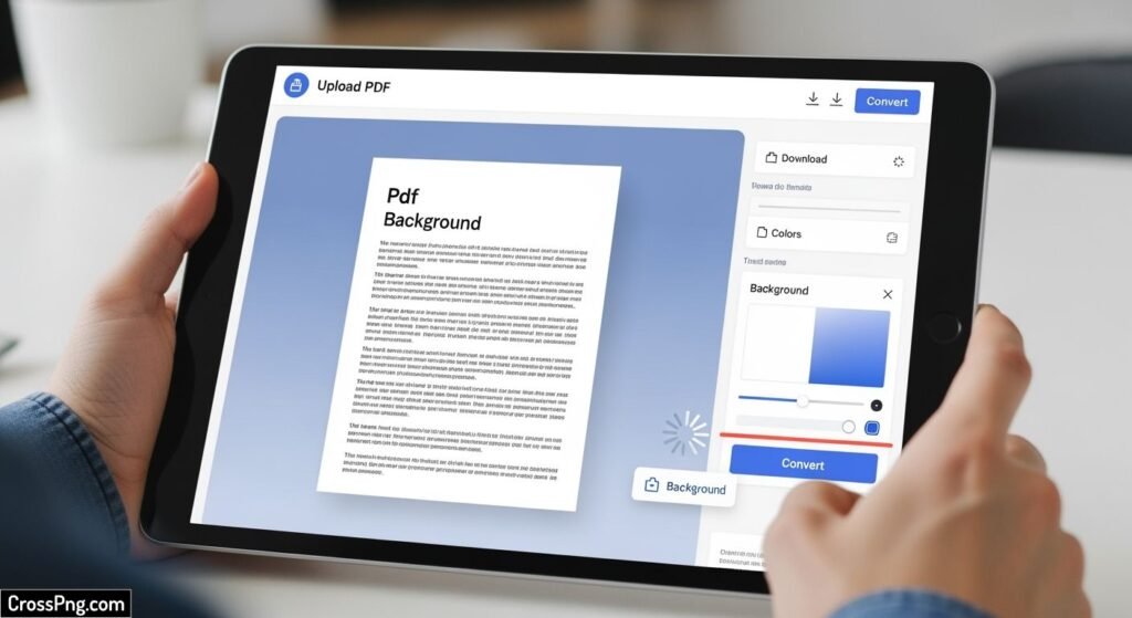Convert pdf background to white online image 3