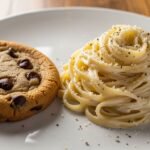 Cookie and fettuccine alfredo image