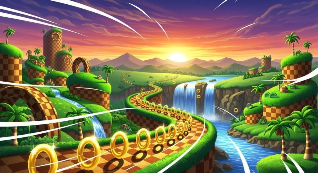 Cool sonic background image 2