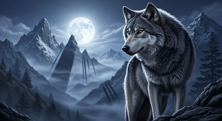 Cool wolf background image 2