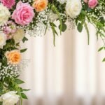 Corner flower background image 2