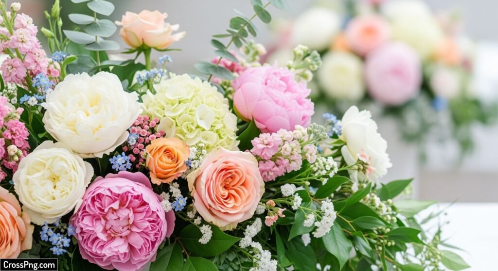 Corner flower background image 3