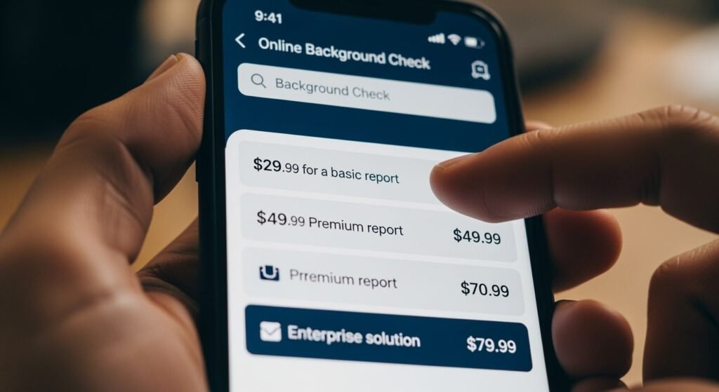 Cost of background check image