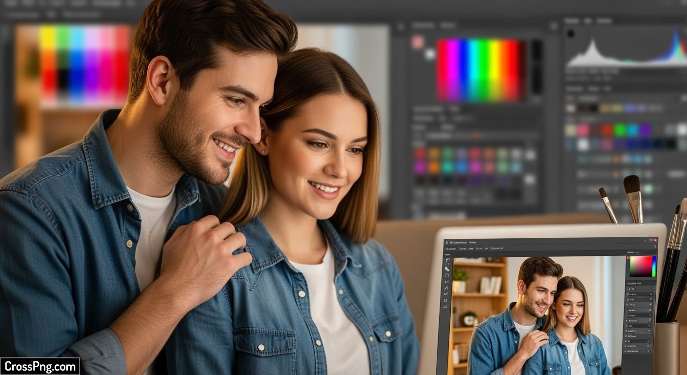Couple photo editing background image 2