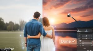 Couple photo editing background image 3