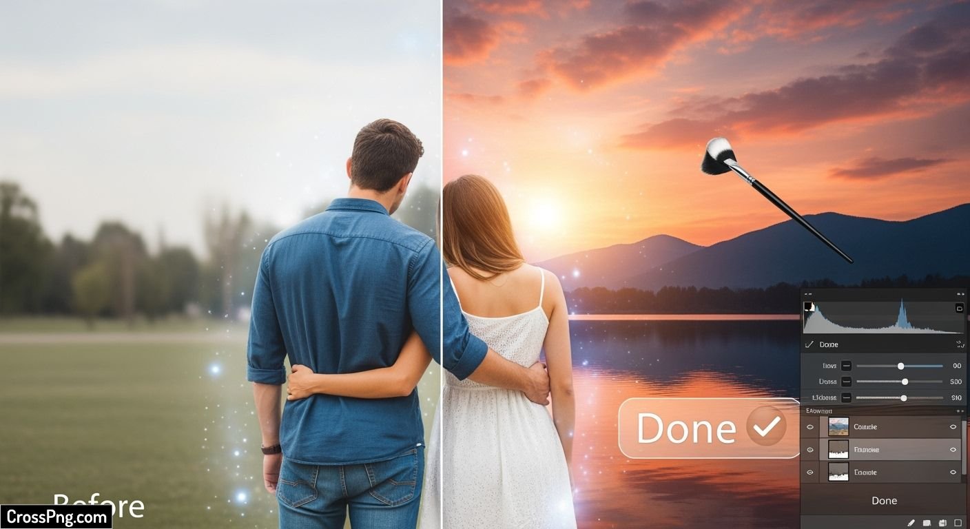 Couple photo editing background image 3
