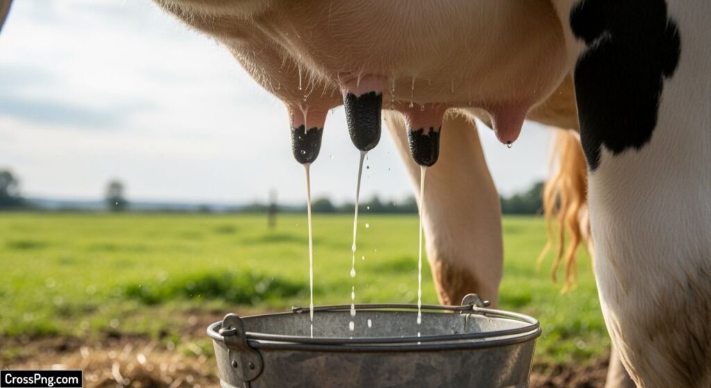 Cow milk background image
