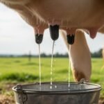 Cow milk background image