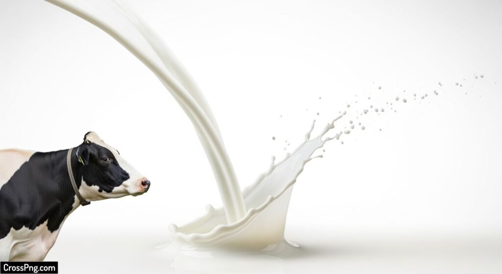 Cow milk background image