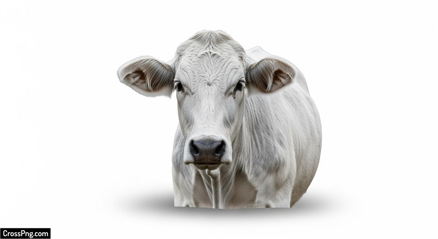 Cow white background image 2