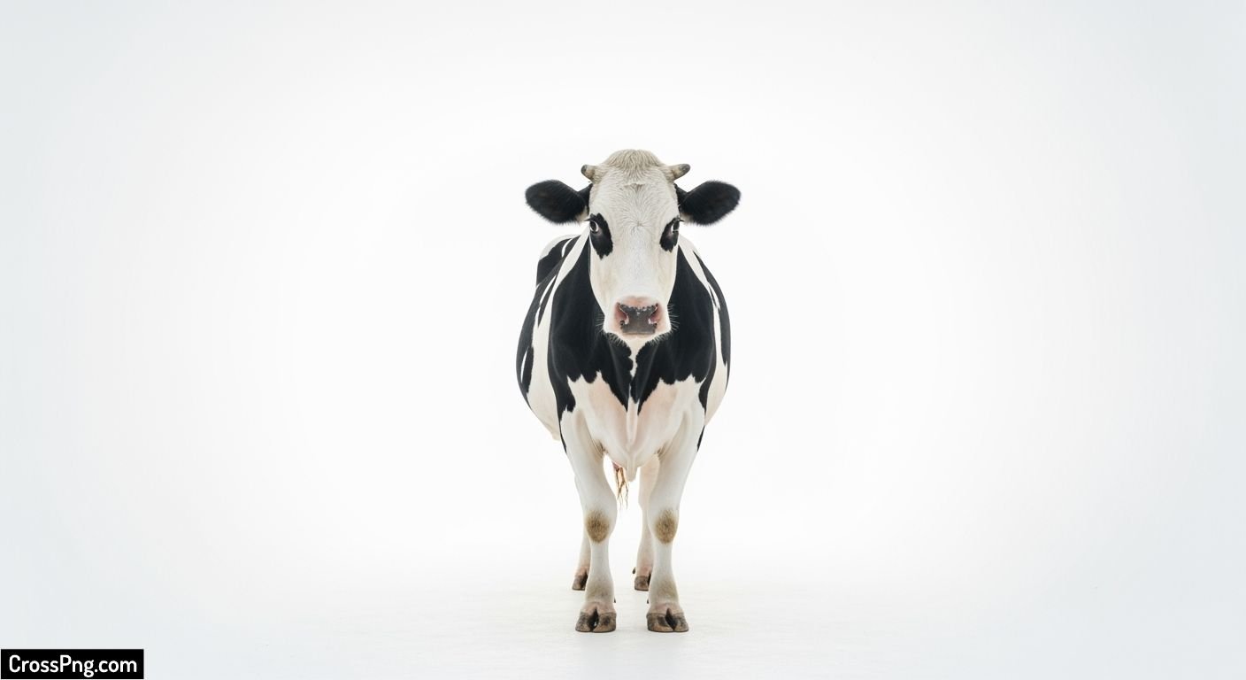 Cow white background image 3