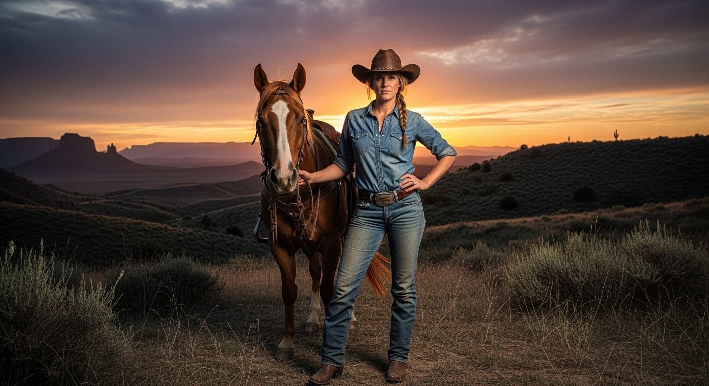 Cowgirl background image 4