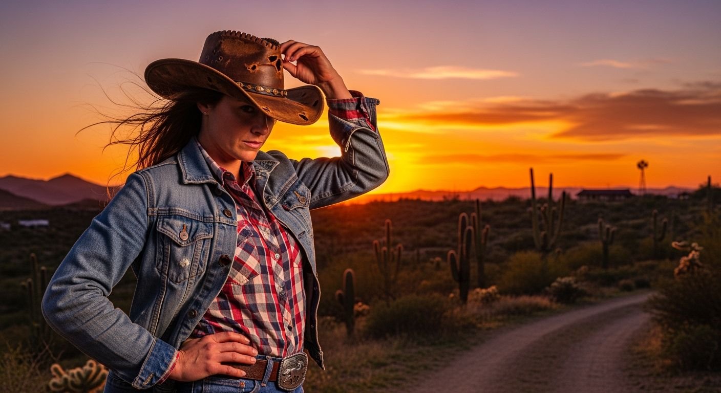 Cowgirl background image