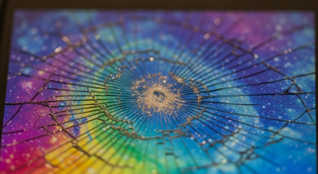 Cracked screen iphone background image 2