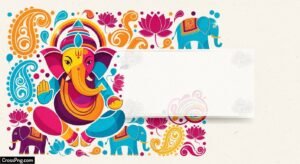 Creative ganpati invitation card background image 2