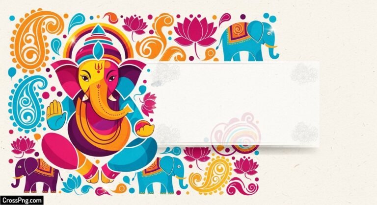 Creative ganpati invitation card background image 2