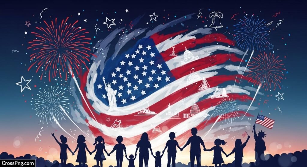 Creative independence day background image