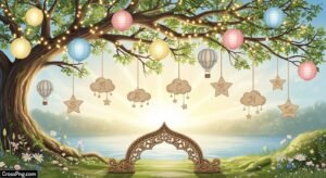 Creative naming ceremony background image