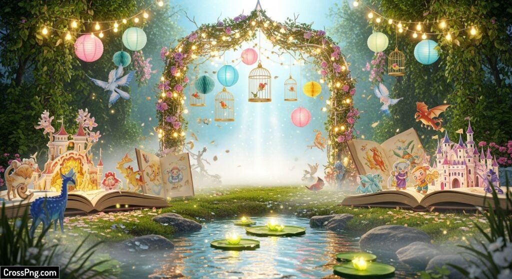 Creative naming ceremony background image