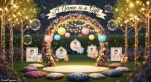 Creative naming ceremony background image 3