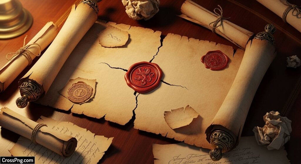 Creative scroll paper background image 2