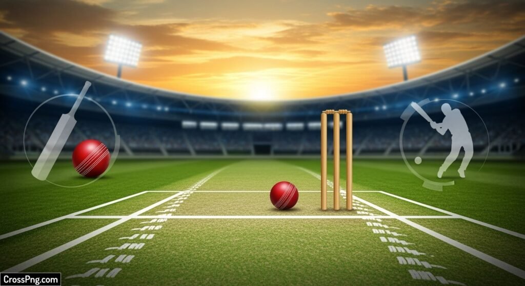 Cricket invitation card background image