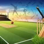 Cricket invitation card background image 3