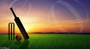 Cricket invitation card background image