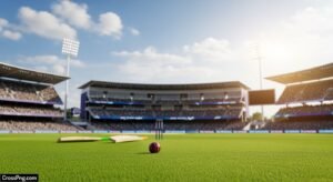 Cricket match background image