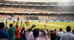 Cricket match background image 2