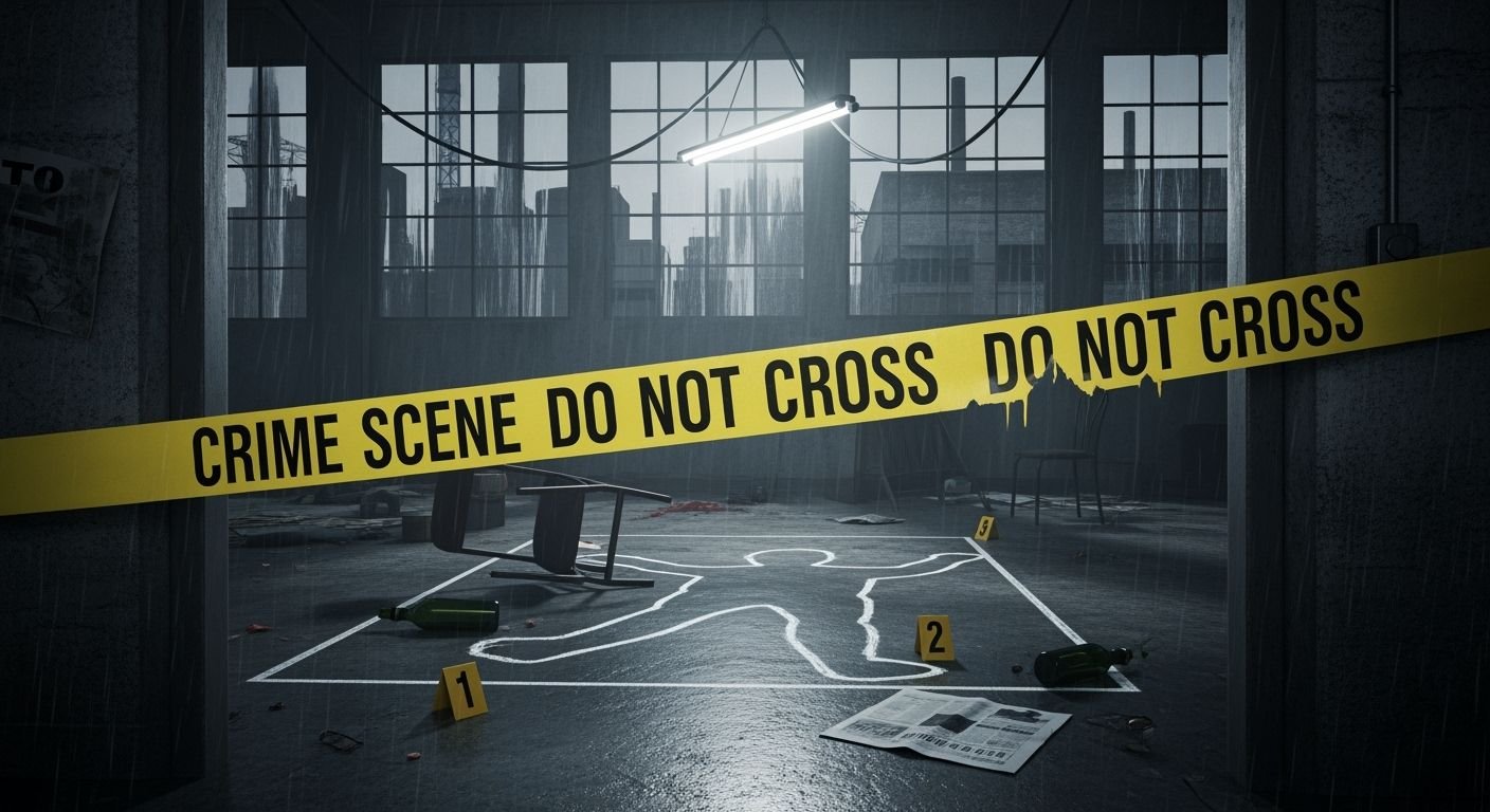 Crime scene background image