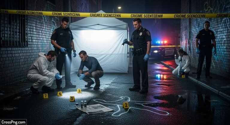 Crime scene background image