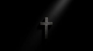 Cross black background image