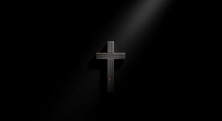 Cross black background image