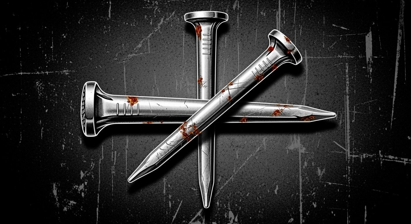 Cross nail graphic with blank image 3