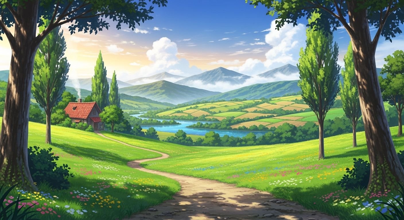Cute anime background image