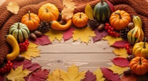 Cute autumn background image 2
