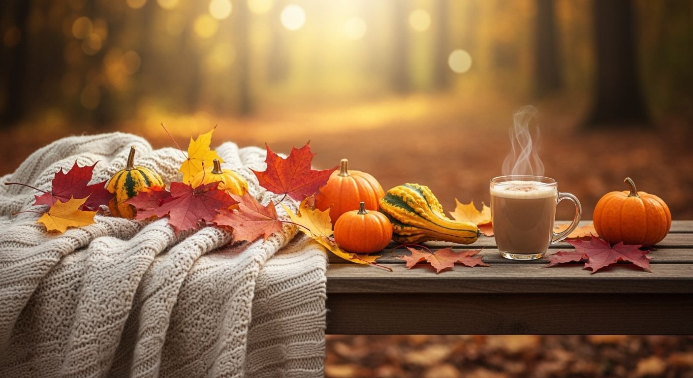 Cute autumn background image