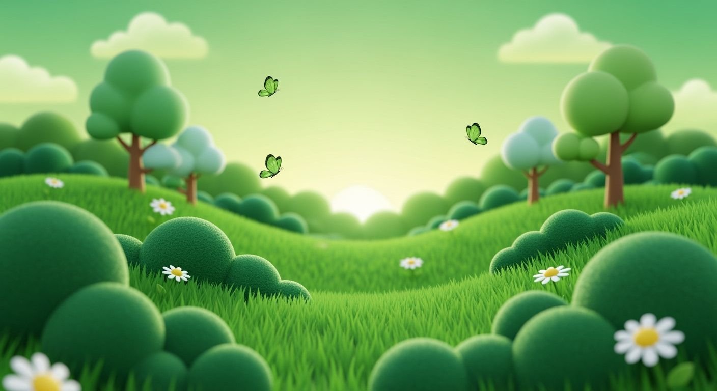 Cute background green image 3