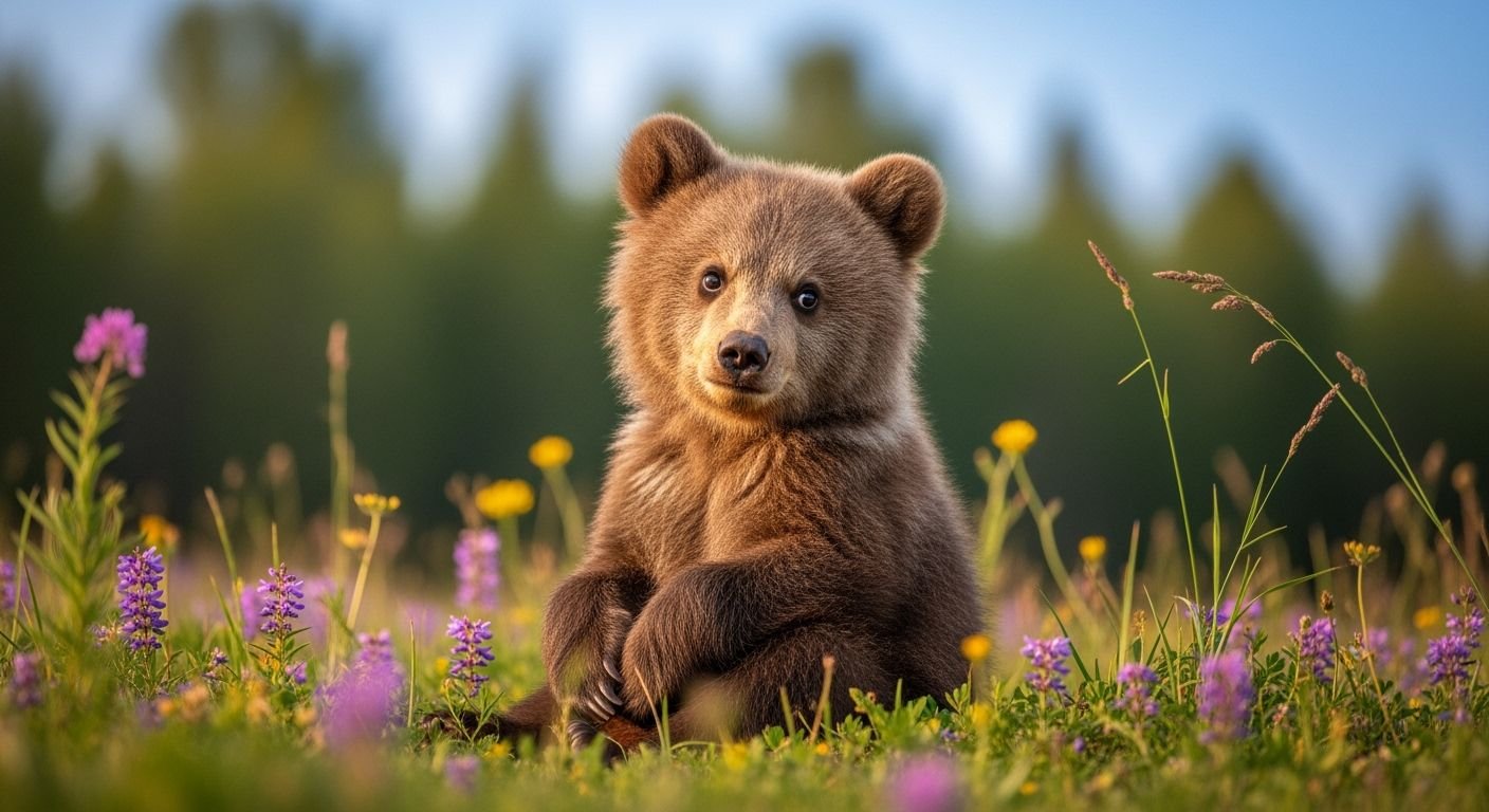 Cute bear background image 3