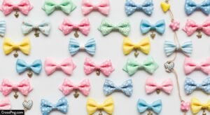 Cute bow background image 2
